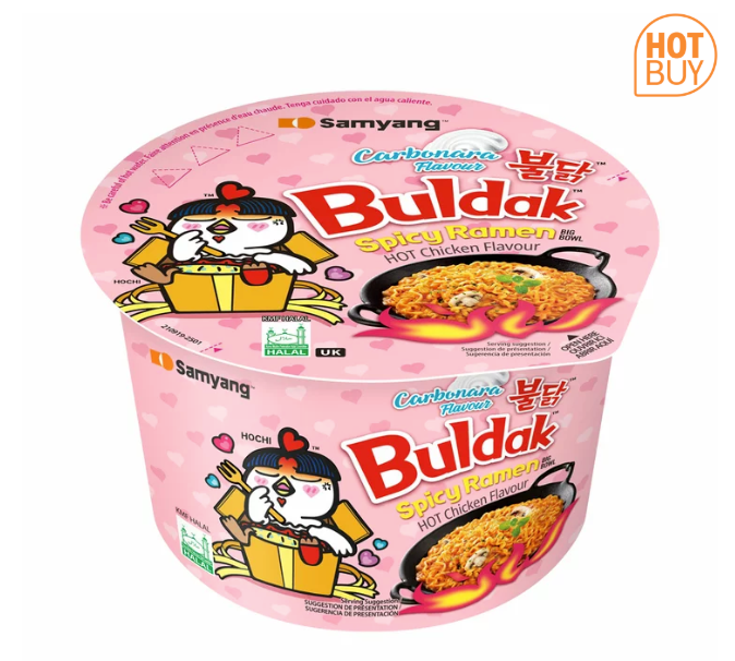 Buldak Spicy Ramen Carbonara Flavour 105g x 6