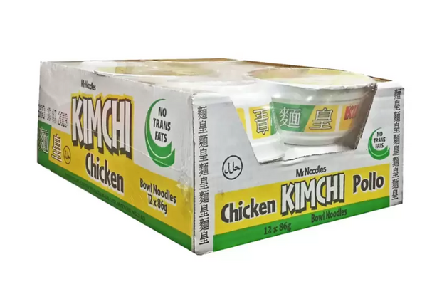 Mr Noodles Kimchi Chicken 86g x 12
